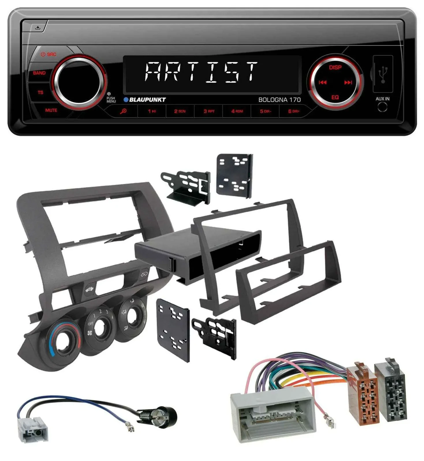 Blaupunkt SD USB 1DIN MP3 AUX Autoradio für Honda Fit 06-07 nur US-Importe