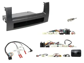 Установочный комплект для автомагнитолы Caraudio24 для Toyota Prius 2004–2009 с адаптером кнопок на руле, 1 DIN с выводом изображения камеры заднего вида