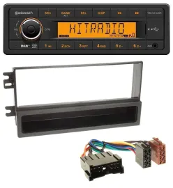 Continental 1DIN DAB MP3 AUX USB Autoradio für Kia Sorento (2002-2006)