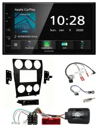Kenwood Bluetooth Lenkrad DAB USB 2DIN Autoradio für Mazda 6 2006-2008