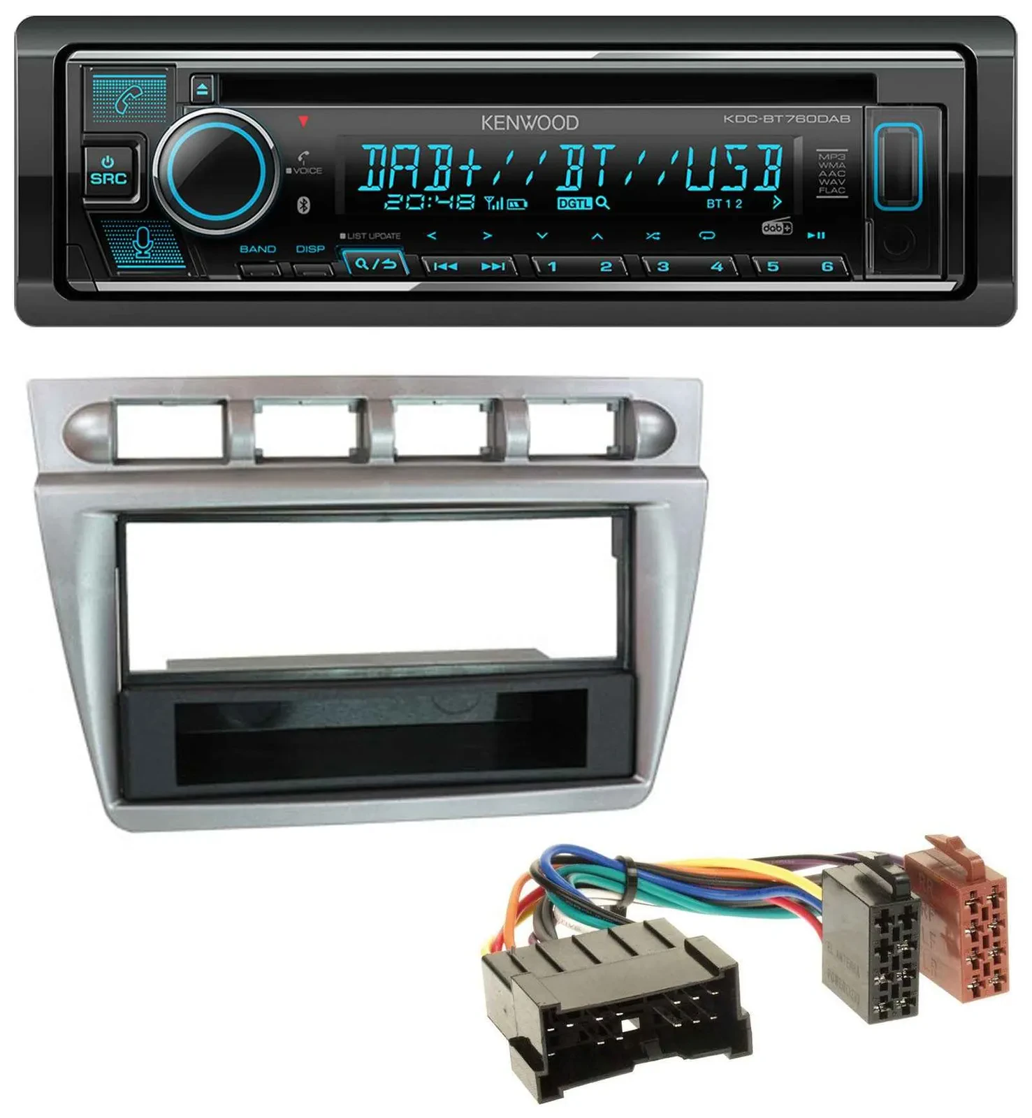 Kenwood MP3 Bluetooth DAB USB CD Autoradio für Kia Picanto (2004-2007)