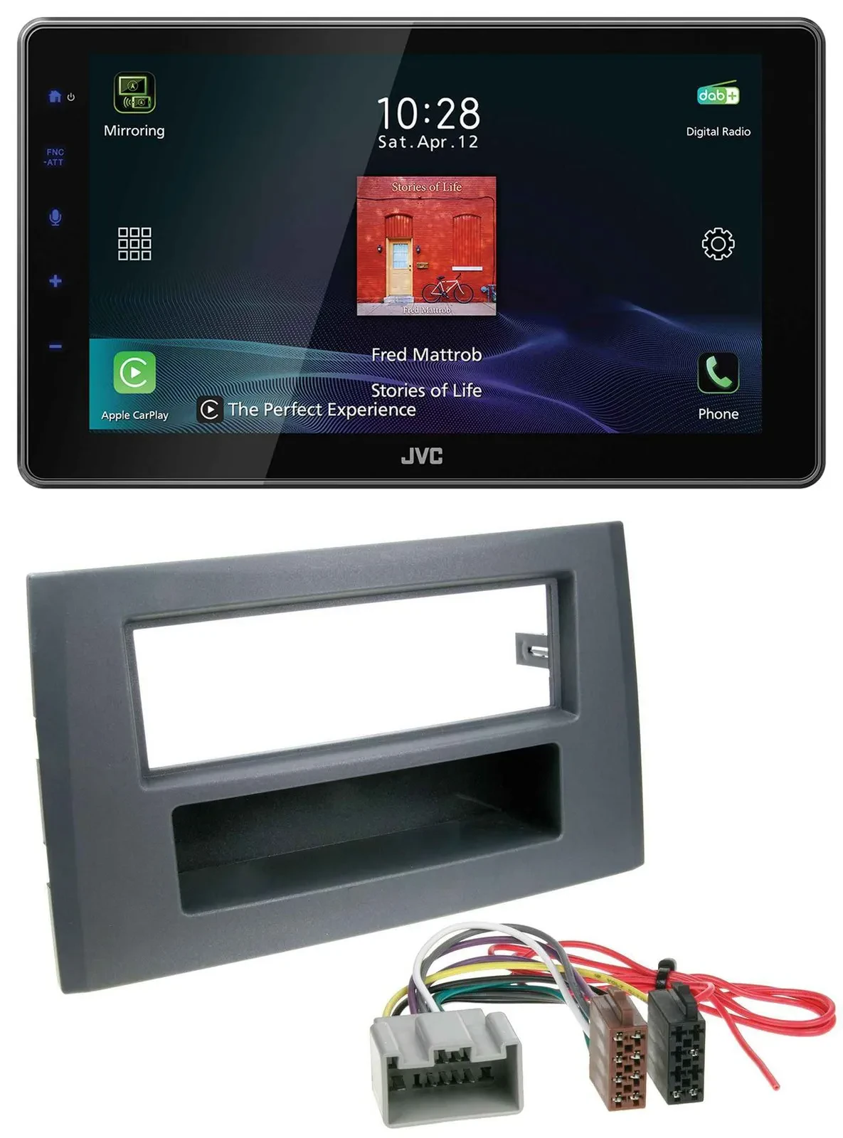 JVC DAB MP3 Bluetooth USB Autoradio für Volvo XC90 (14 Pin, 2002-2014)
