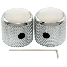 Ручка потенциометра для гитары Musiclily MX2810CR-2 черная, 2 шт