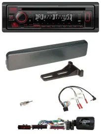 Kenwood Lenkrad CD USB Bluetooth DAB Autoradio für Ford Mondeo Focus anthrazit