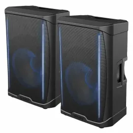 Gemini GD-L215PRO 15" Bluetooth PA DJ Speaker with LED Lighting 2-Pack