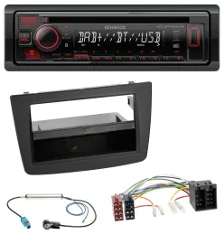 Автомагнитола для Alfa Romeo Mito (2008–2014) Kenwood MP3, CD, USB, Bluetooth, DAB, ISO