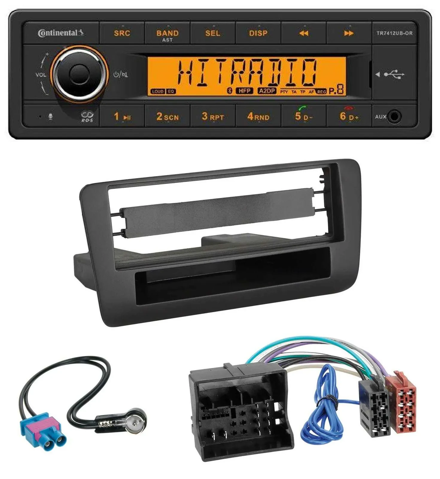 Continental MP3 Bluetooth AUX USB Autoradio für Audi A1 (ab 2012)