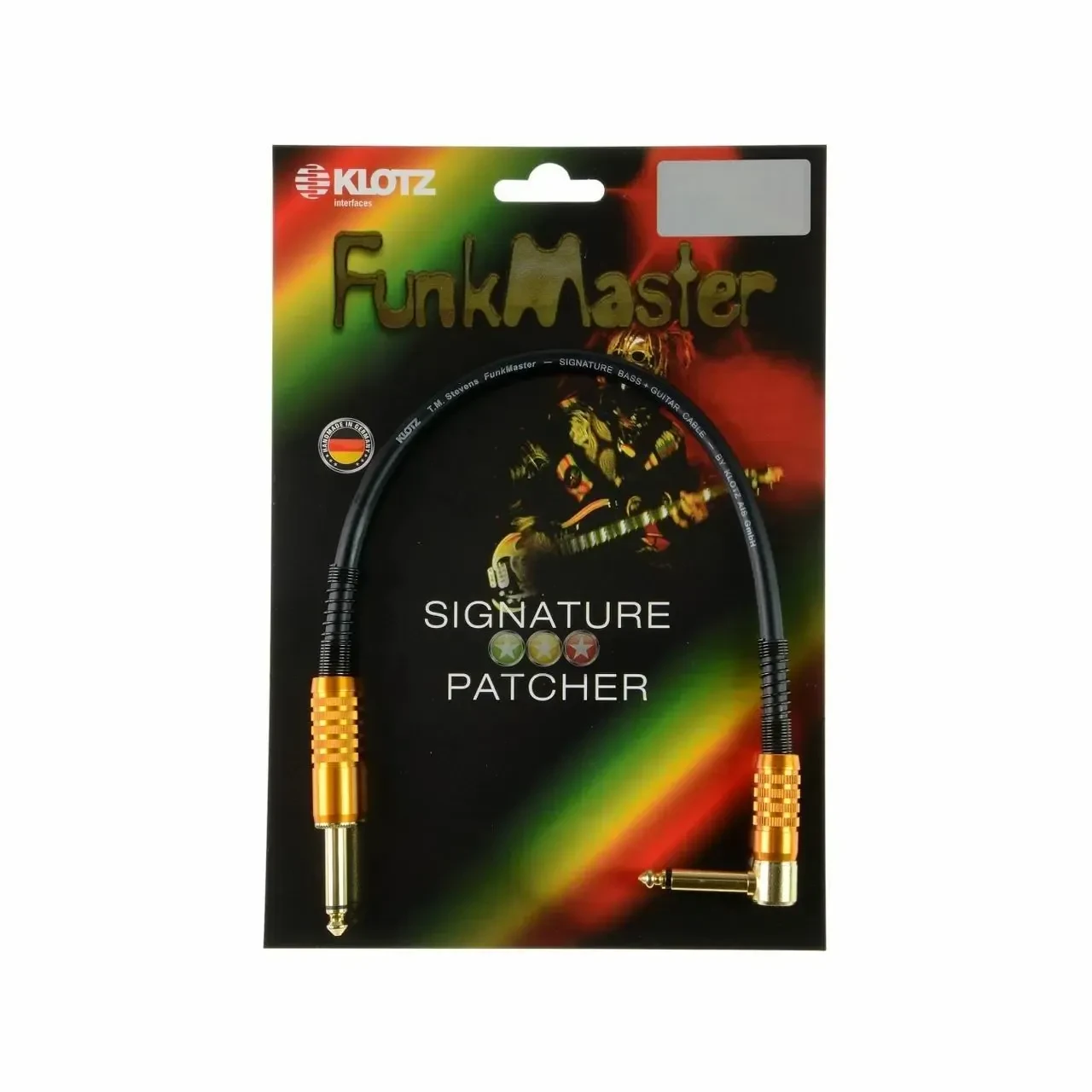 Патч-кабель инструментальный Klotz TMPR-0030 T.M. Stevens FunkMaster Signature Black 0.3 м