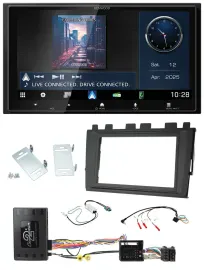 Kenwood Bluetooth 2DIN USB DAB Lenkrad Autoradio für VW Polo ab 2018 MIB II Info