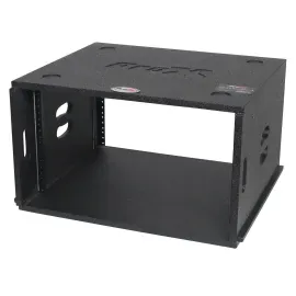 ProX XS-BLAQ6U14 BLAQ Series 6U Rack Case 14" Deep Vertical Amp Rack Case