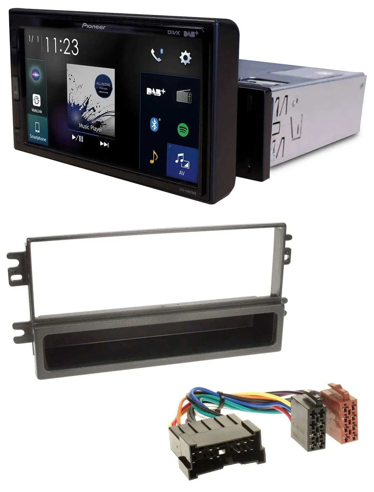 Автомагнитола для Kia Carnival 2001–2006 и Carens с 2003 Pioneer DAB, MP3, Bluetooth, USB