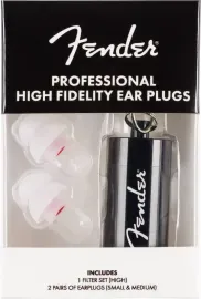 Беруши для музыкантов Fender Professional Hi-Fi Ear Plugs (набор) с кейсом-брелоком