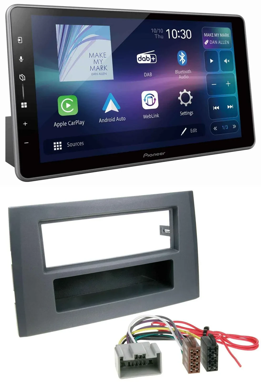 Автомагнитола Pioneer Bluetooth, USB, DAB, MP3 для Volvo XC90 (14-pin, 2002–2014)