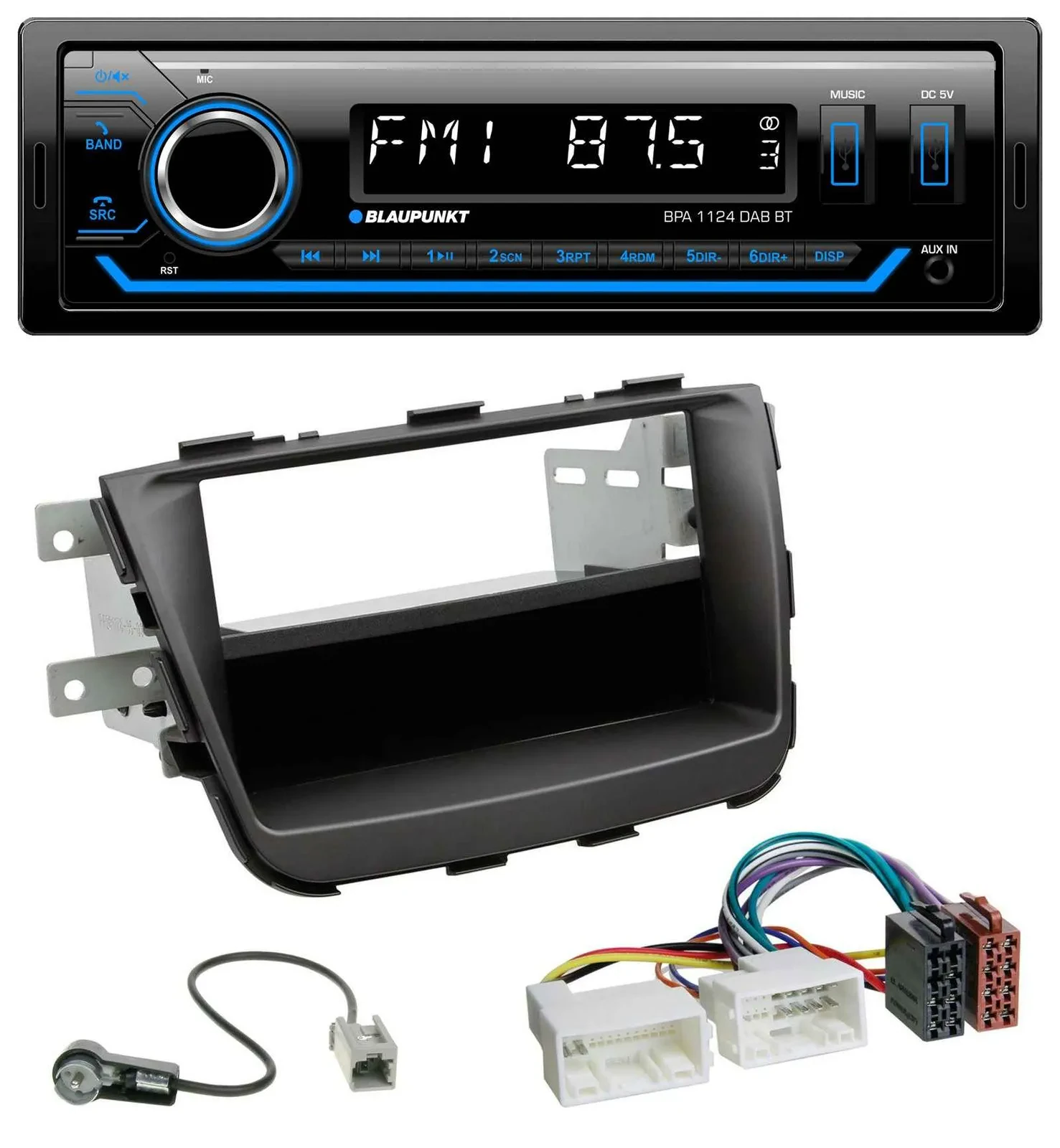 Blaupunkt Bluetooth USB DAB MP3 Autoradio für Kia Sorento II XM Facelift 12-15