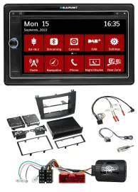 Blaupunkt Lenkrad DAB TMC 2DIN USB Bluetooth Navigation für Mazda 3 09-13 analog