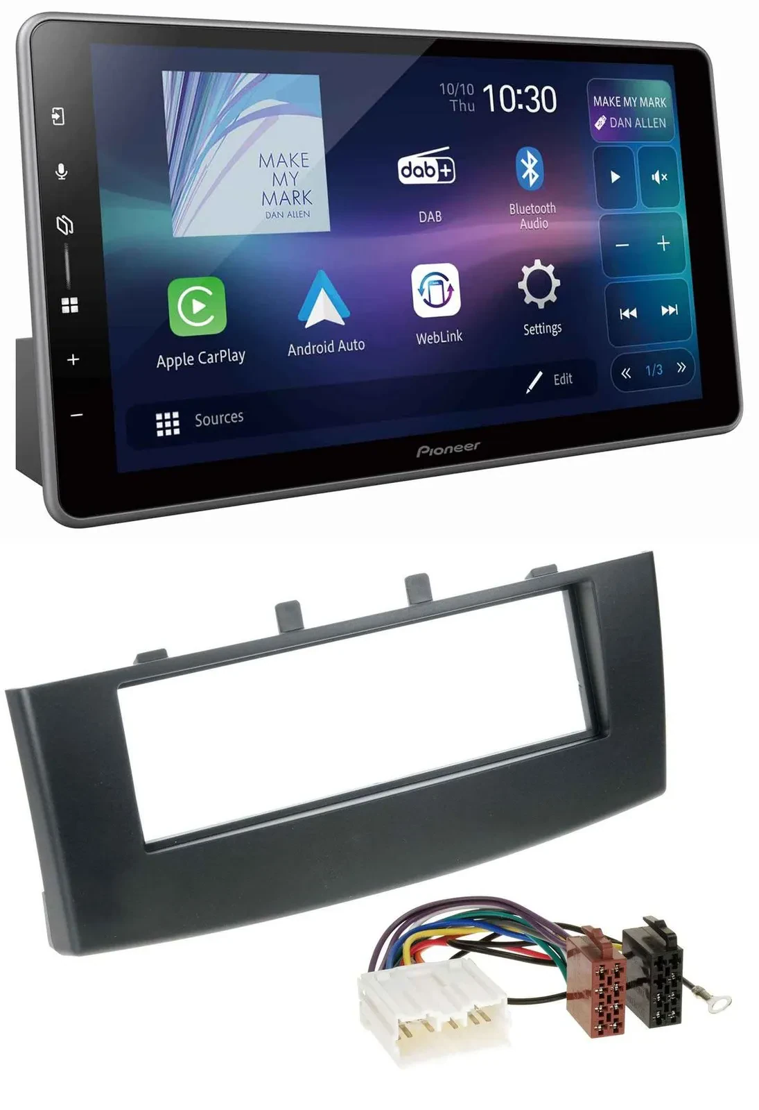 Автомагнитола для Mitsubishi Colt (с 2009) Pioneer Bluetooth, USB, DAB, MP3