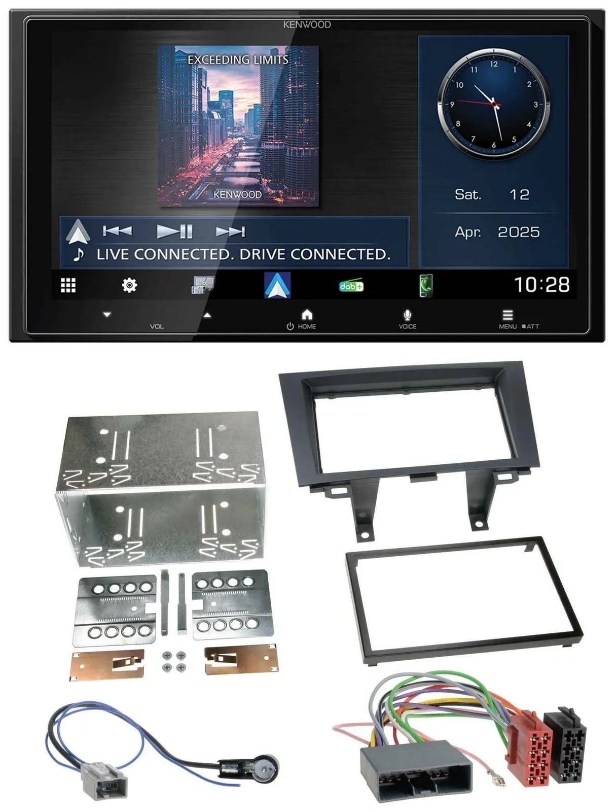 Kenwood Bluetooth 2DIN USB DAB MP3 Autoradio für Honda CR-V RE5/RE6/RE7 06-12