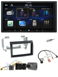 Alpine Bluetooth 2DIN Lenkrad DAB USB Autoradio für Citroen Jumper ab 14 schwarz