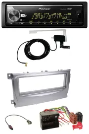 Pioneer Bluetooth DAB USB MP3 Autoradio für Ford S-Max Mondeo 07-14 silber