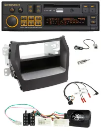 Pioneer DAB Lenkrad USB Bluetooth Autoradio für Hyundai Santa Fe ab 2012 schwarz