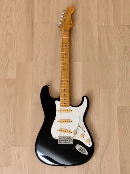 Электрогитара Fender Stratocaster'57 Vintage Reissue ST57-55 SSS Black w/gigbag Japan 1988