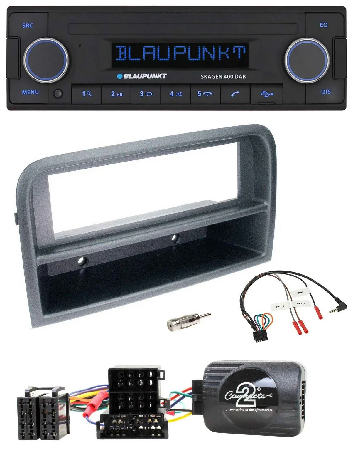 Blaupunkt DAB USB Bluetooth Lenkrad Autoradio für Fiat Croma 2005-2010