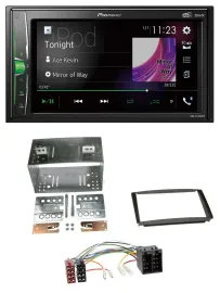 Автомагнитола Pioneer 2-DIN MP3 DAB USB Bluetooth для Kia Ceed 01–09, proCeed 08–11