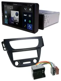 Pioneer DAB MP3 Bluetooth USB Autoradio für Renault Megane 3 09-14 Quadlock schw