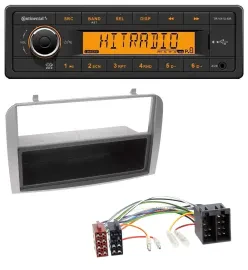 Continental 1DIN USB AUX MP3 Autoradio für Alfa Romeo 147 GT silber Ablagefach