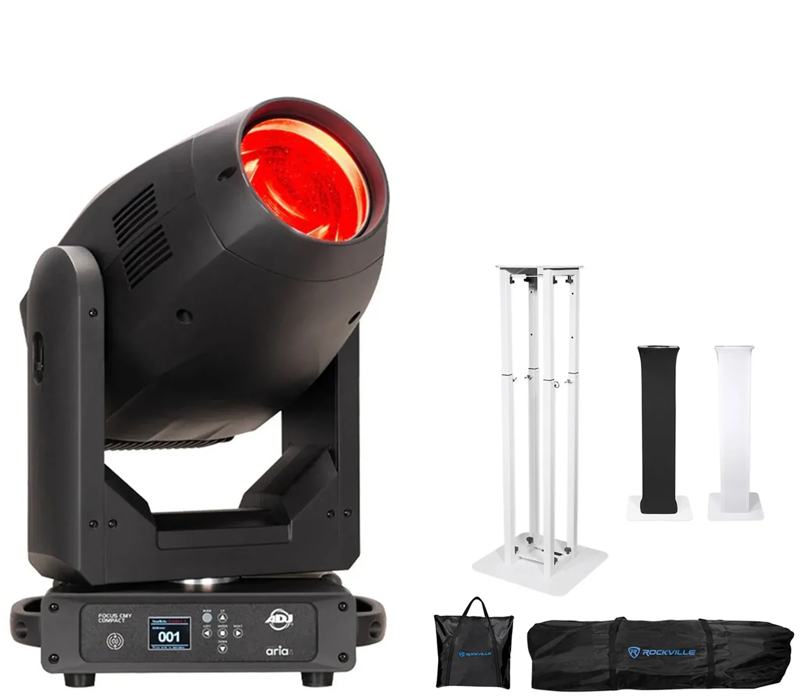 Прожектор American DJ Focus CMY Compact Beam/Spot/Wash Moving Head (набор) White Totem Stand