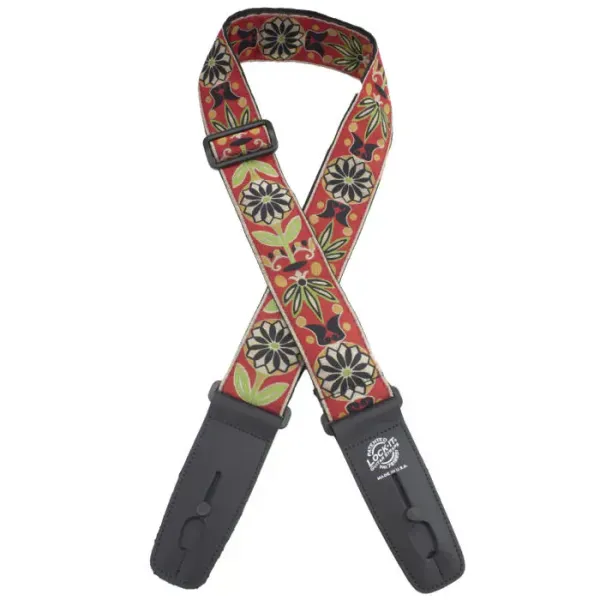 Ремень для гитары Lock-It Straps LIS-302-J01 Retro Series Red Floral