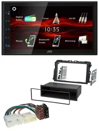 JVC USB Bluetooth MP3 DAB 2DIN Autoradio für Opel Vivaro (2011-2015)