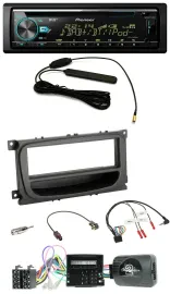 Pioneer CD MP3 Lenkrad DAB USB Autoradio für Ford Mondeo S-Max Can 07-14 schwarz