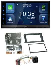 JVC DAB Bluetooth MP3 USB 2DIN Autoradio für Porsche Cayenne 2002-2007