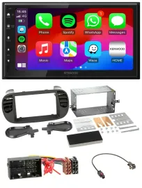 Kenwood MP3 USB DAB 2DIN Bluetooth Autoradio für Fiat 500 ab 12 soft touch