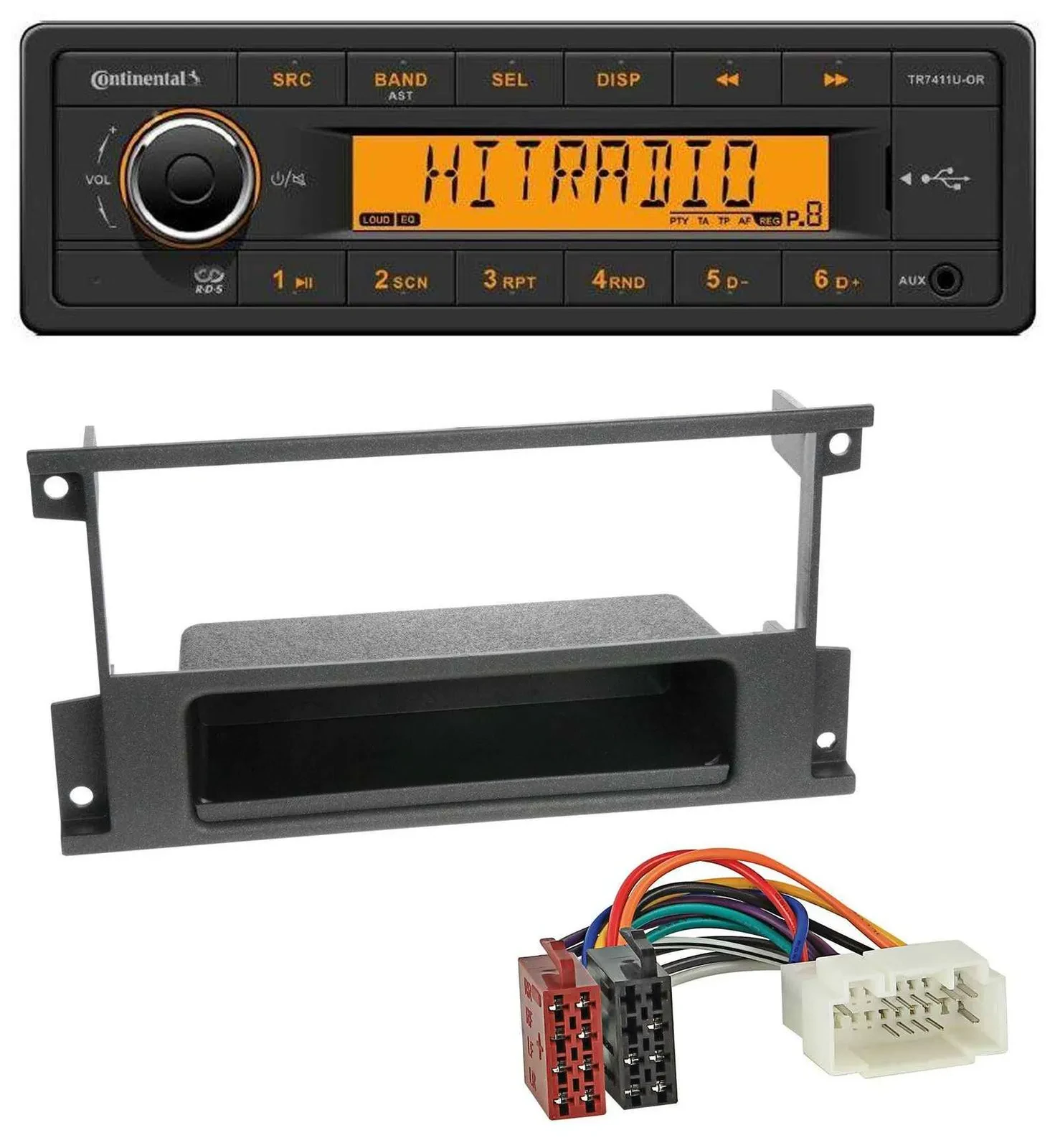 Continental 1DIN USB AUX MP3 Autoradio für Suzuki Liana, Ignis (2000-2003)