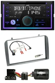 JVC Lenkrad USB 2DIN DAB Bluetooth CD Autoradio für Alfa Romeo GT 147 2000-2008