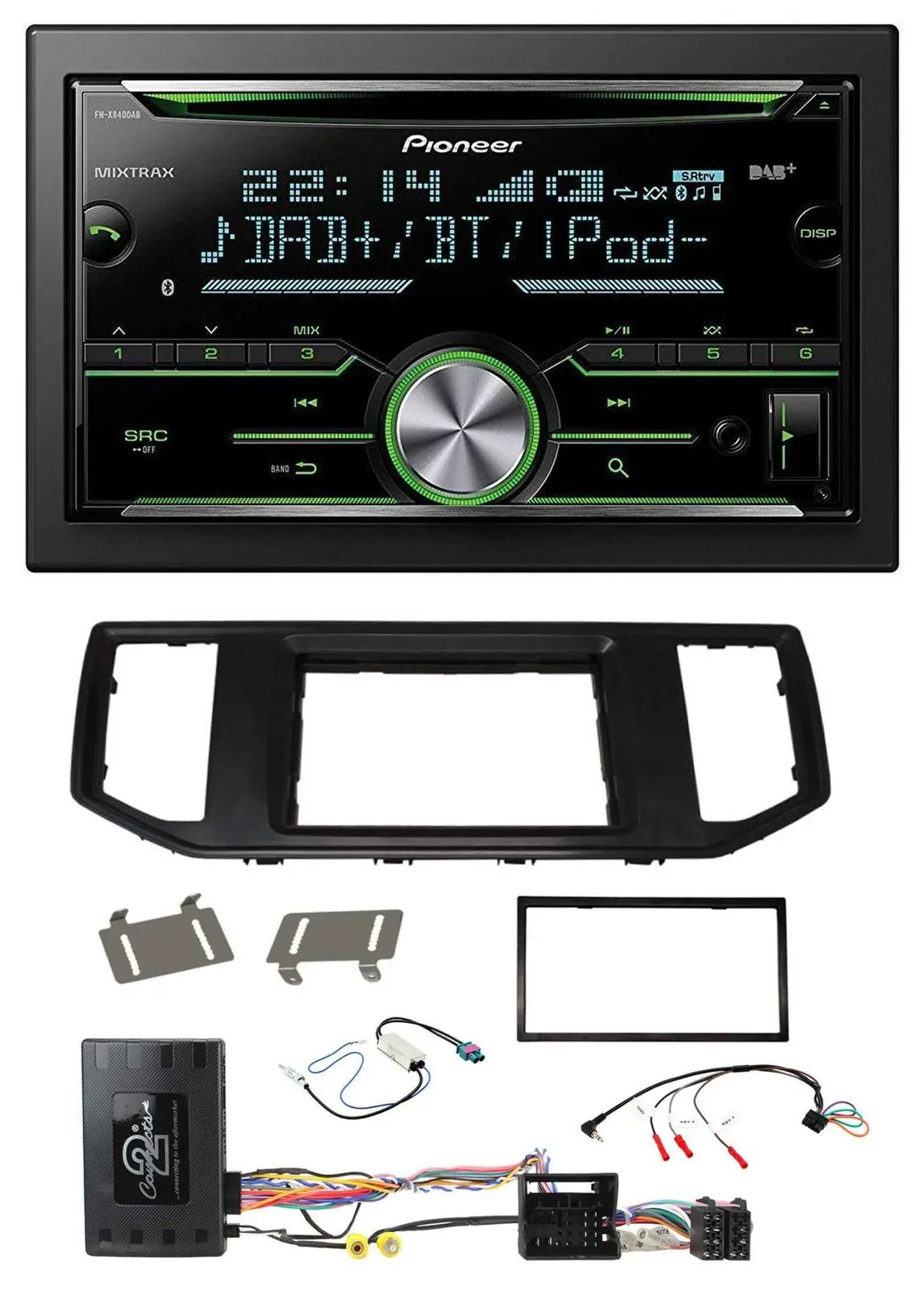 Pioneer Bluetooth Lenkrad DAB 2DIN USB CD Autoradio für VW Crafter MAN TGE Infoa