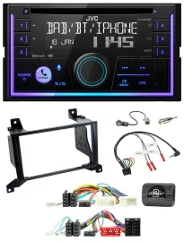 JVC Lenkrad USB 2DIN DAB Bluetooth CD Autoradio für Hyundai Santa Fe CM 2009-201