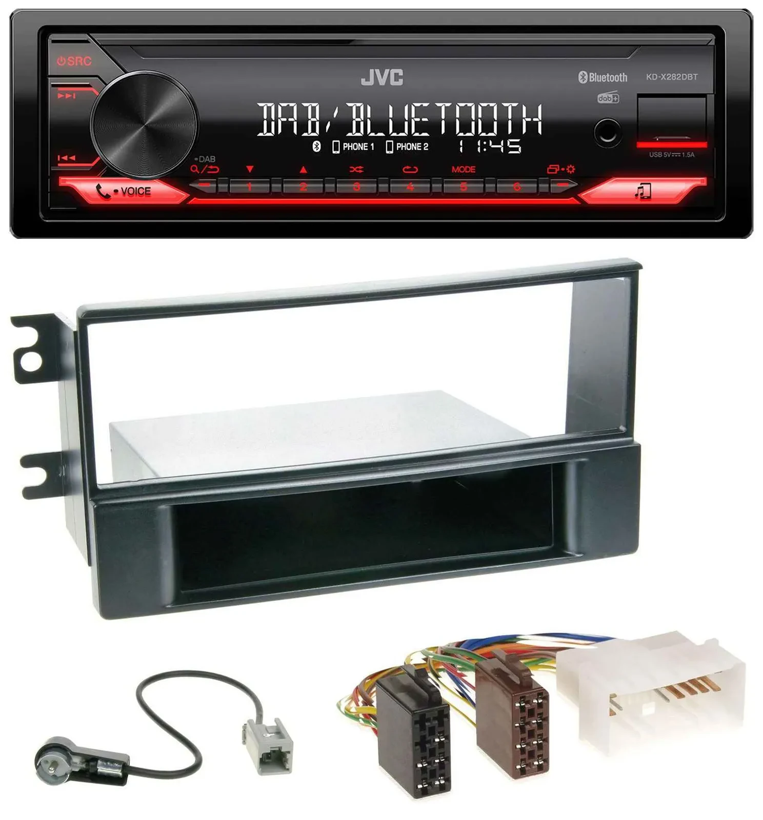 Автомагнитола для Kia Sportage II (2008-2010) JVC Bluetooth, USB, DAB, MP3