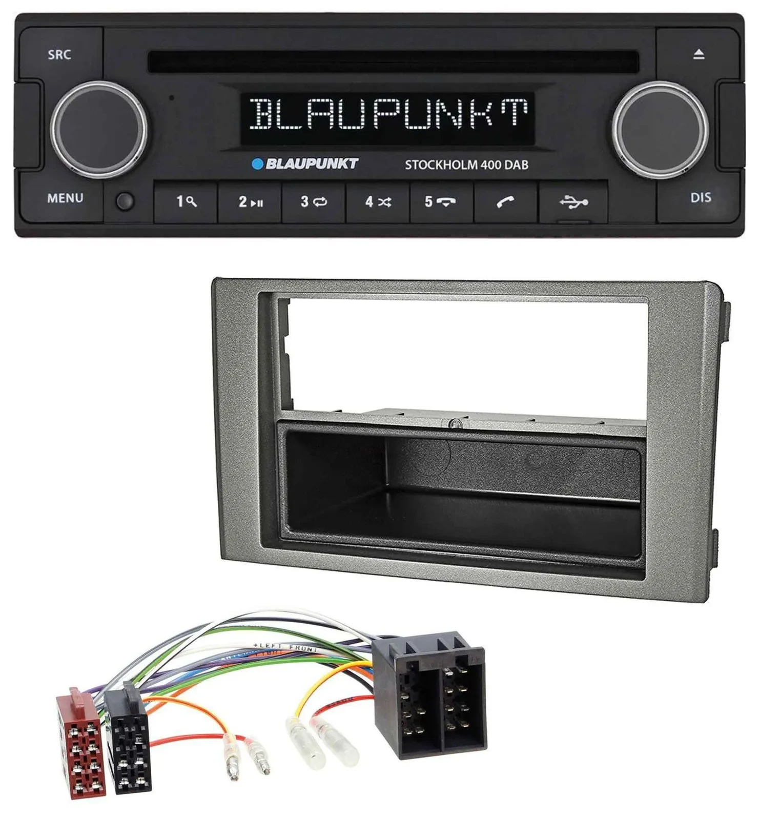 Blaupunkt MP3 Bluetooth DAB CD USB Autoradio für Iveco Daily (06-14) dunkelgrau
