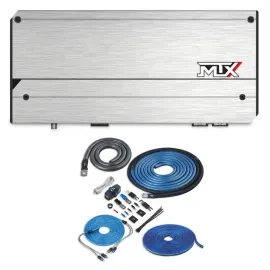 MTX TH2500.1 Class D Thunder Series Monoblock Car Amplifier with Amp Kit