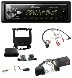 Pioneer Bluetooth USB DAB Lenkrad Autoradio für Chevrolet Cruze ab 2016 klavier