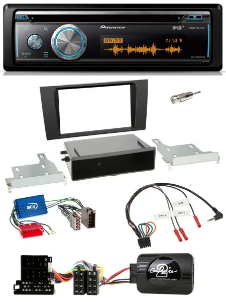Pioneer Lenkrad DAB USB CD Bluetooth Autoradio für Audi A4 B5 1999-2001 Aktivsys