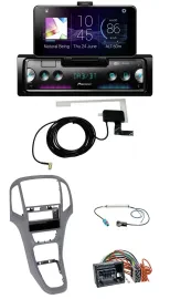 Автомагнитола для Opel Astra J (с 2009) Pioneer DAB, Bluetooth, MP3, USB, титановый серый