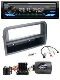 JVC Bluetooth DAB USB Lenkrad Autoradio für Fiat Croma 2005-2010