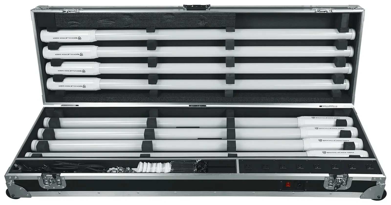 Светодиодный прибор Rockville ROCK SABER White с аксессуарами (8 штук)