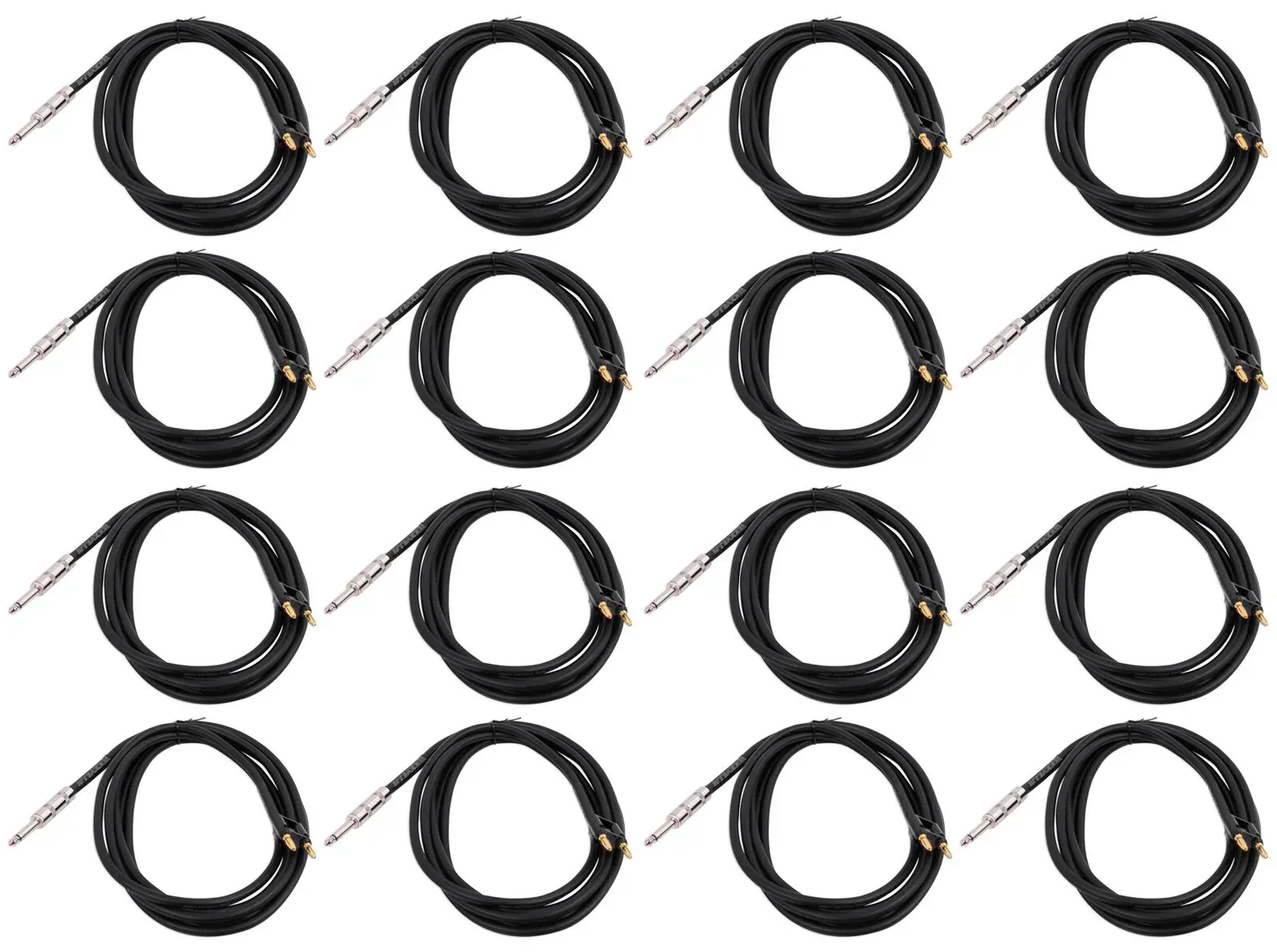 Коммутационный кабель Rockville RCXBN10 Black 3 м (16 штук)