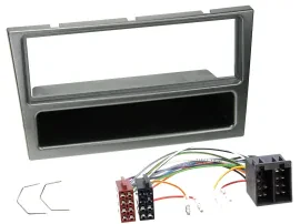 Einbauset DIN Autoradio für Opel Corsa C ISO 2000-2004 aluminium