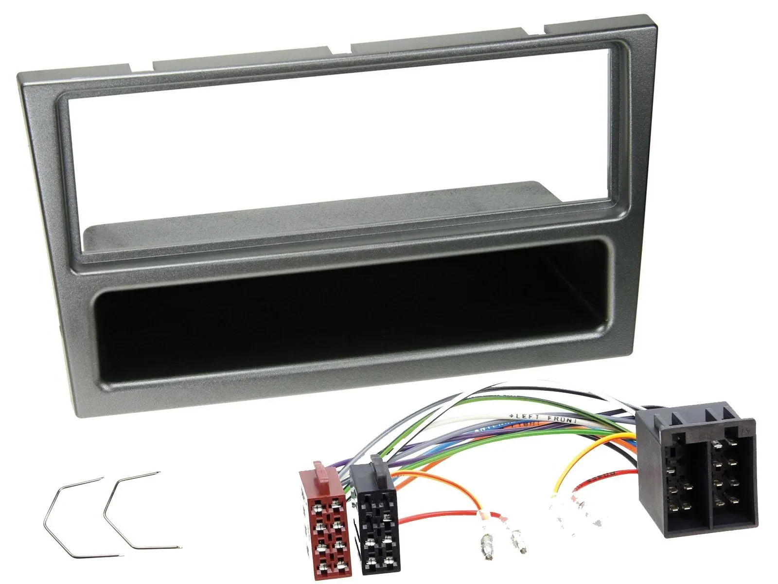 Einbauset DIN Autoradio für Opel Corsa C ISO 2000-2004 aluminium